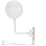 Support Mural Casque Moto Sphere Blanche