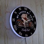 Horloge Murale Moto Belle Blonde (LED)