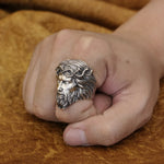 Bague Biker Jesus Christ (en Argent)