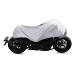 Demi-Housse Moto Waterproof Blanc M-220x95x55cm