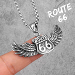 Pendentif Biker Route 66