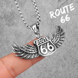 Pendentif Biker Route 66