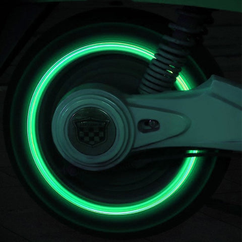 Bouchon de Valve Moto<br> Lumineux Vert (Pack de 8) - Antre du Motard