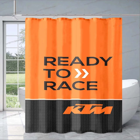 Rideau de Douche Moto Slogan KTM