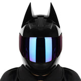 Casque Moto Batman Visière Teintée Bleutée