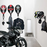 Support Mural Casque Moto Sphere Noire