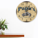 Horloge Murale Moto Papa Vintage