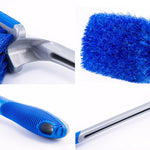 Brosse à Angle Droit Bleue pour Moto