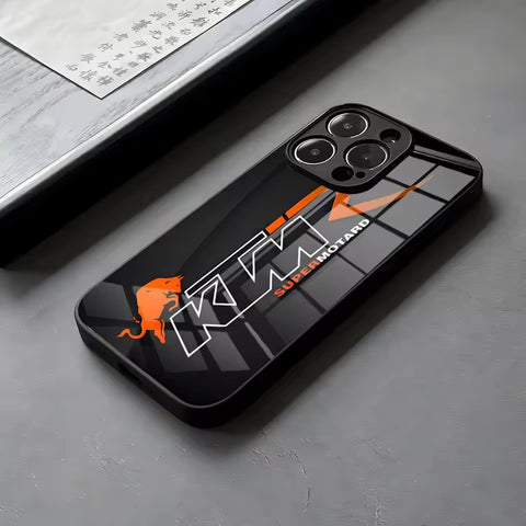 Coque iPhone Moto<br> Logo KTM et Redbull