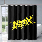 Rideau de Douche Moto Logo Fox jaune 3