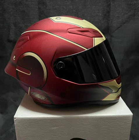 Casque Moto Chat & Petit Chien<br> Modèle Iron Man - Antre du Motard
