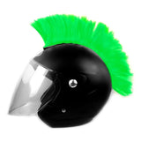 Crête Verte Mohawk pour Casque Moto Vert