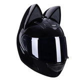 Casque Moto Oreille de Chat Full Black