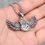 Pendentif Biker Route 66