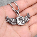 Pendentif Biker Route 66