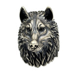 Bague Biker Loup (en Argent)