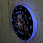 Horloge Murale Moto Belle Blonde (LED)