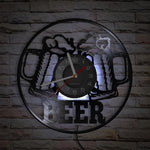 Horloge Murale Moto Chope de Bière (LED)