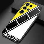 Coque Téléphone Realme Moto Yamaha Jaune Blanche et Noire