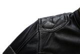 Blouson Biker en Fleur de Cuir