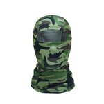 Cagoule Intégrale Moto Camouflage Militaire Vert