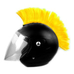 Crête Jaune Mohawk pour Casque Moto Jaune