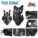 Gilet Dorsale Moto Noir et Blanc