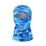 Cagoule Intégrale Moto Camouflage Bleu