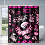 Rideau de Douche Moto Fox Rose