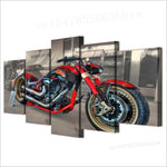 Tableau Moto Custom Rouge