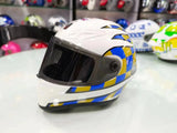 Casque Moto Chat & Petit Chien Modèle Blanc & Damier