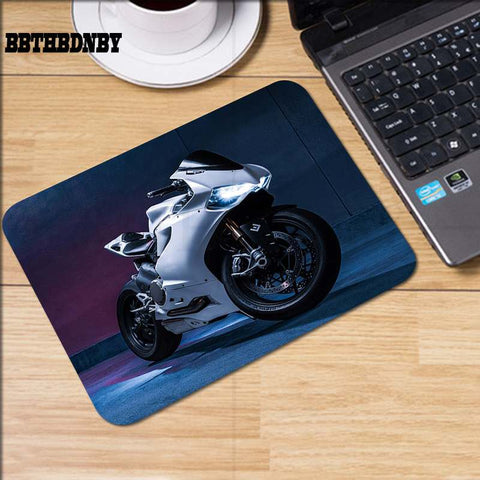 Tapis de Souris Moto Sportive Blanche