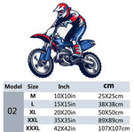 Sticker Mural Moto Cross Pilote Freestyle XXXL