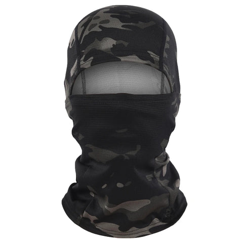 Cagoule Intégrale Moto<br> Camouflage Noir