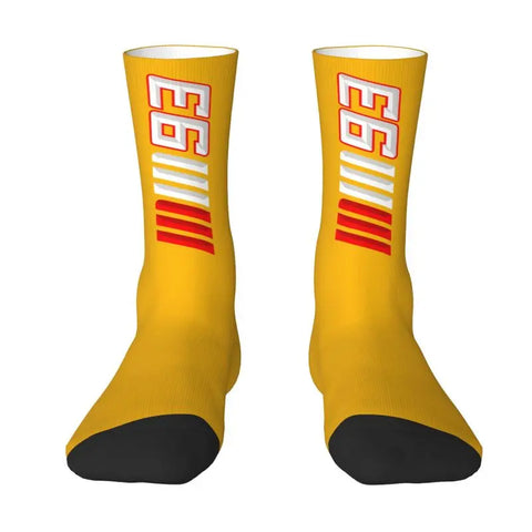 Chaussette Jaune MotoGP<br> Numéro 93