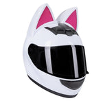 Casque Moto Femme avec Oreille de Chat