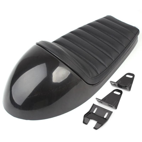 Selle de moto cafe racer Noir