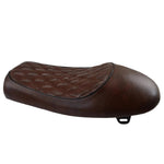 Selle de moto cafe racer Marron