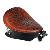 Selle de moto solo en cuir marron