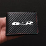 Porte-Carte Biker GSR Aspect Carbone avec Surpiqure Rouge Default Title