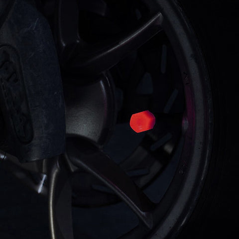 Bouchon de Valve Moto<br> Lumineux Rouge (Pack de 4) - Antre du Motard