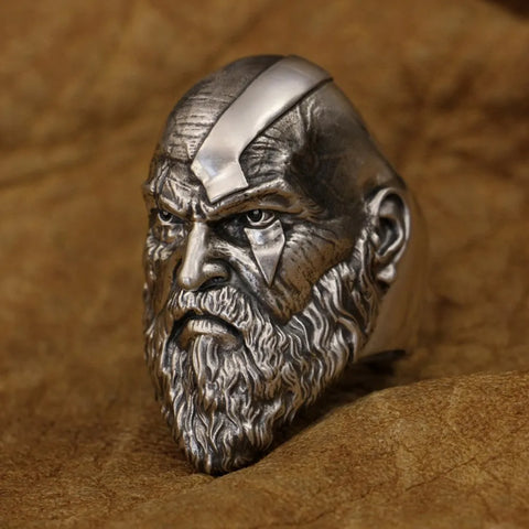 Bague Biker<br> Kratos (en Argent)