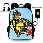 Cartable Motocross Cartoon Freestyle