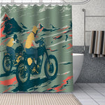 Rideau de Douche Moto Effet Peinture