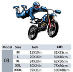 Sticker Mural Moto Cross Figure Aérienne XXXL