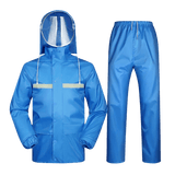 Tenue de Pluie Bleue Moto pour Femme