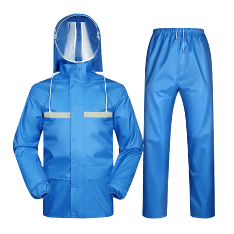 Tenue de Pluie Bleue Moto<br> pour Femme