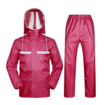 Tenue de Pluie Rouge Moto pour Femme