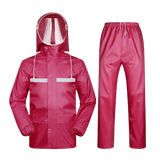 Tenue de Pluie Rouge Moto pour Femme