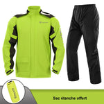 Tenue de Pluie Scooter Moto Vert Fluo